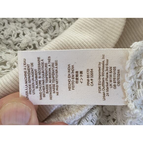 Free People Fringe Sweater White XS TP - Picture 9 of 10